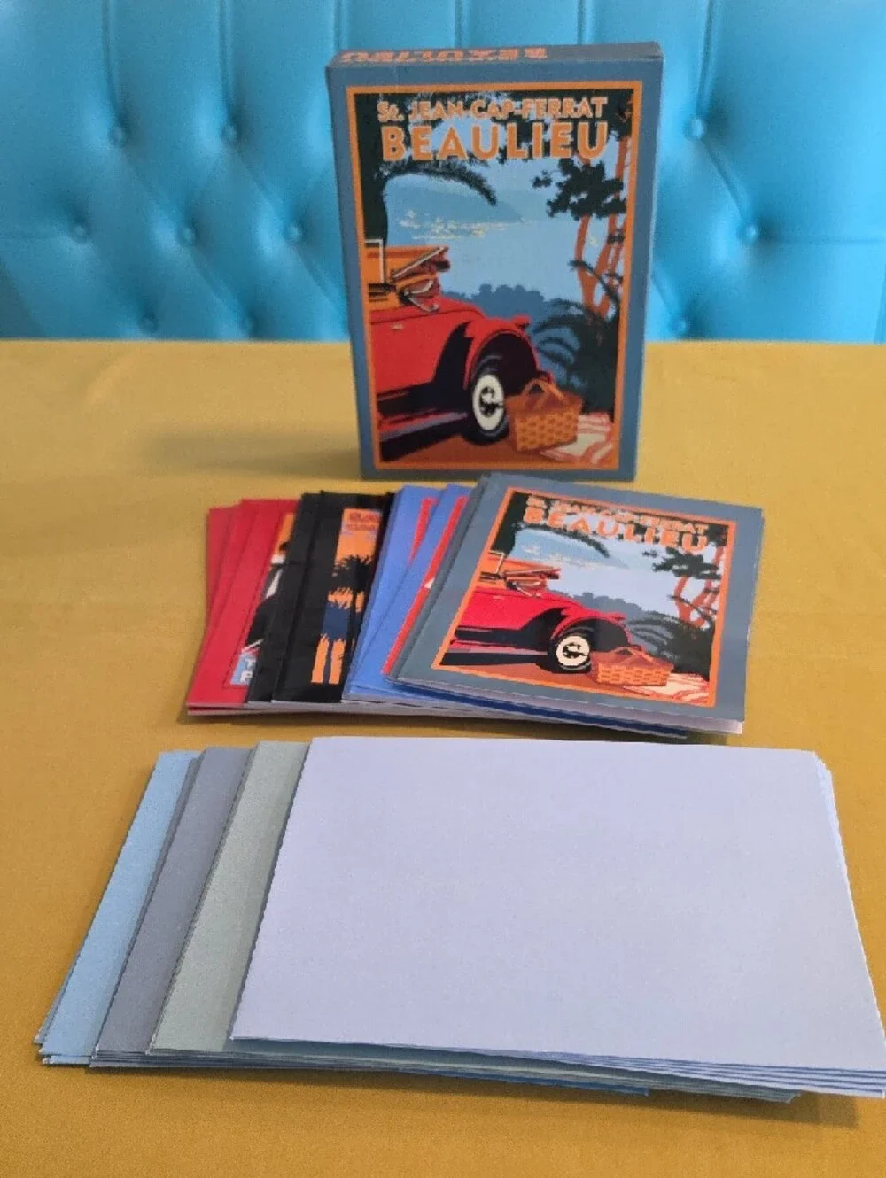 NWOT Vintage Travel ▪ Blank Note Card Set ▪︎ 20 Cards ▪︎ 4 Different Scenes